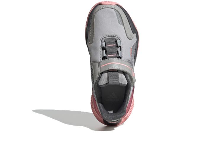 adidas 4Uture Rnr El К Амортизирующая поддержка Низкие Детские Беговые Кроссовки Серый Розовый Детские FV2786