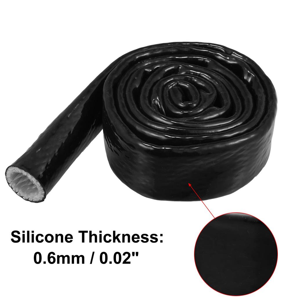 X AUTOHAUX Fuel Hose Protective Cover for Car Insulation Pipe Protective Cover Heat Shield