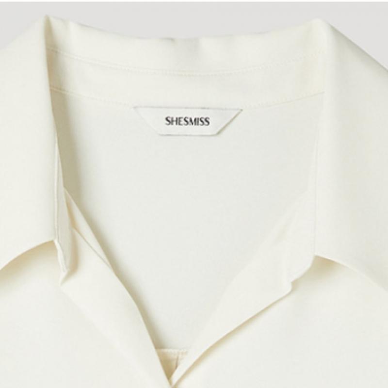 Она S miSS Мягкая базовая рубашка SwwStp11030 Iv