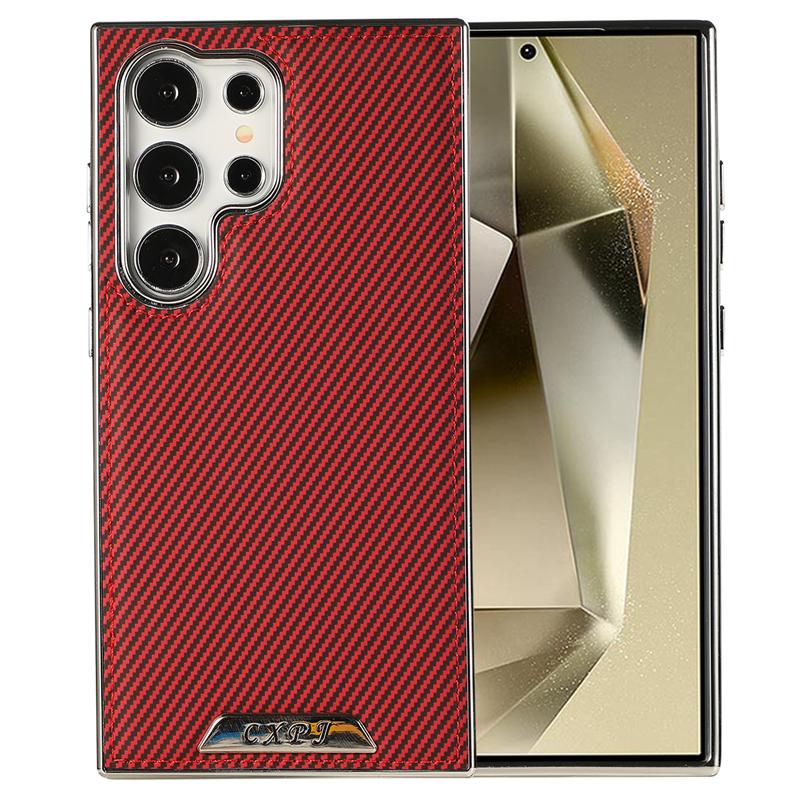 Роскошный магнитный чехол из углеродного волокна Magsafe для Samsung Galaxy S24 S22 Ultra S23 Plus S24Ultra S23Ultra Macsafe задняя крышка