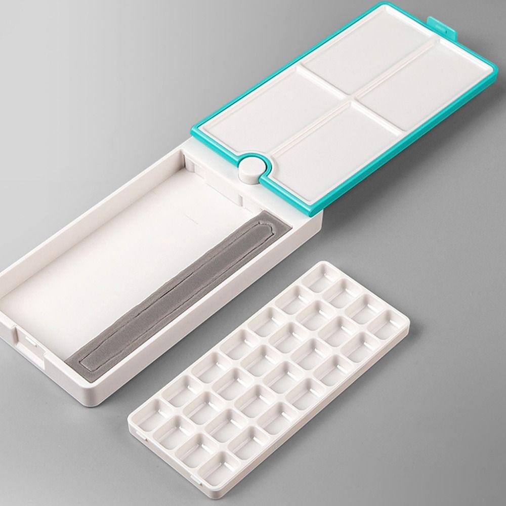 Empty Paint Box Detachable Watercolor Packaging Box Paint Tray Watercolor Painting