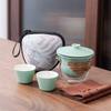 Forbidden City Merchandise, One Pot and Two Cups, High-end Portable Travel Tea Set, Express Cup, Portable Brewing Teapot Cup