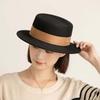 Vintage Looking British Top Hat Flat Woolen Formal Hat Live Show Woolen Jazz Cap  Lady