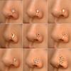Creative Non-Pierced U-Shaped Nose Clip Copper Inlaid Zircon Star Love Crown Nose Ring False Nose Piercing Jewelry