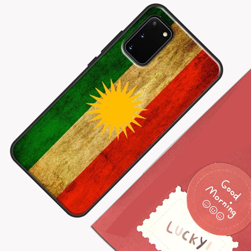 Kurdistan Flag Phone Case For Samsung Galaxy S23 S26 Ultra S20 S21 S22 S24 S25 Plus S10 S25 FE Cover Shell