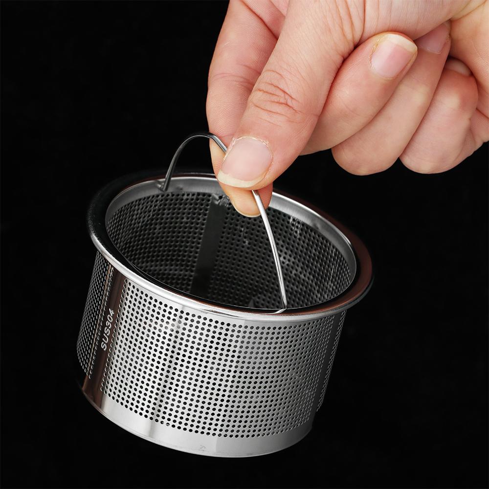 Sink Plug Stuff Cover Stainless Steel Plug Filter Basket Sink Strainer Food Hair Stopper Colander