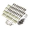 120pcs 30Set Fishing Set Safety  Clips Tail Rubber Tubes with Pins  Swivels Carp Fishing Terminal Tackle Tool