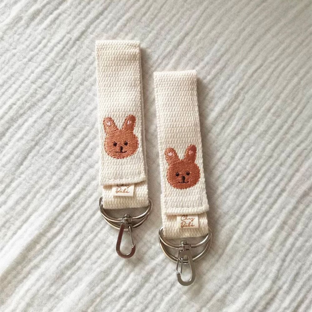 Embroidered Bear Baby Stroller Hooks Diaper Bag Accessories Mommy bags Pushchair Clips