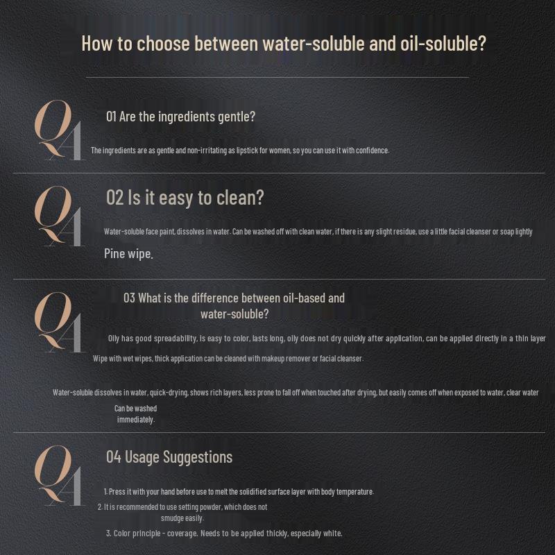 Детские водорастворимые пигменты для грима для тела, оперы и клоуна