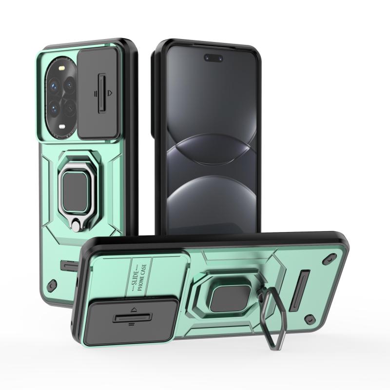 Slide Lens Protect Shockproof Armor Phone Case For Huawei Nova 13 Pro Nova 13 5G Ring Holder Cover For Nova13 Nova13Pro