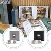 Without Discoloration Sticking Stylish Elegant Fabric Cover With Frame Photo Album Holds 200 6-inch Photo Album