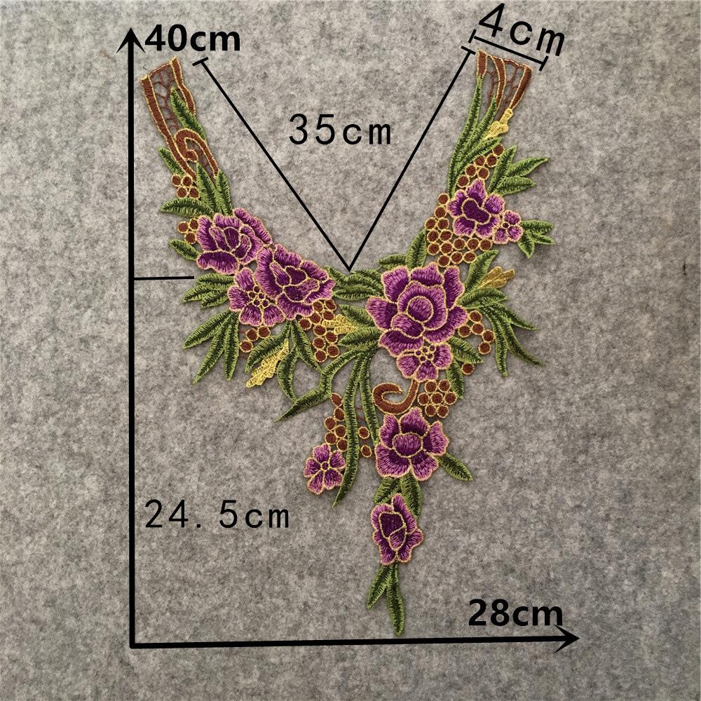Fashion Exquisite Hollow Water-Soluble Embroidery Lace Collar Diy Decorative Dress Dress Neckline Accessories