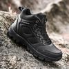 Men's Outdoor Shoes High Top Flat Boots Solid Color Men's Mountaineer Boots