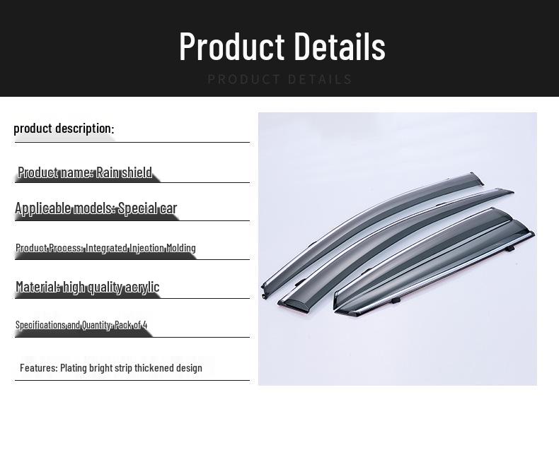 Дефлекторы окон для Honda Accord Десятого поколения, Civic, Lingpai и Fengfan - Защита от солнца и дождя для CR-V, XRV