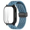 Дышащий ремешок+чехол для Redmi Watch 5 Active Силиконовый спортивный браслет Полностью закрывающий защитный чехол для ремешка Redmi Watch 5 Lite