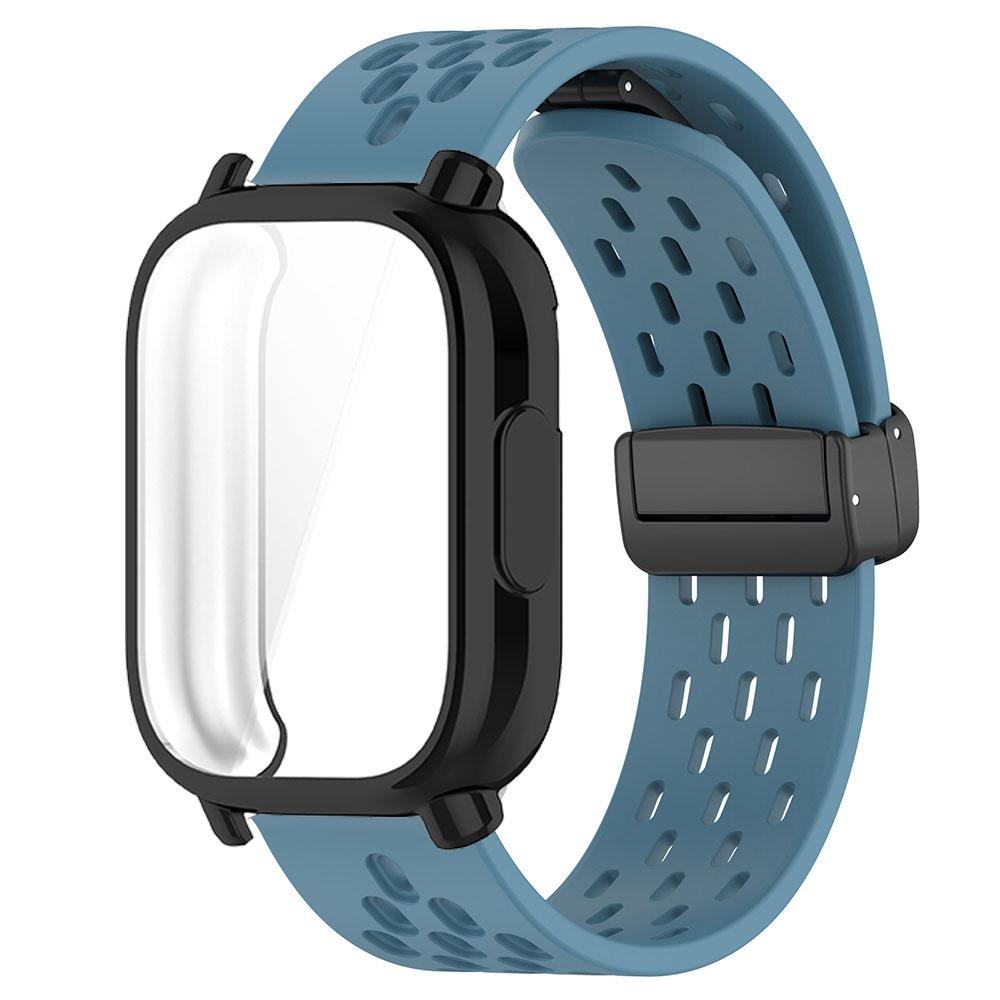 Дышащий ремешок+чехол для Redmi Watch 5 Active Силиконовый спортивный браслет Полностью закрывающий защитный чехол для ремешка Redmi Watch 5 Lite