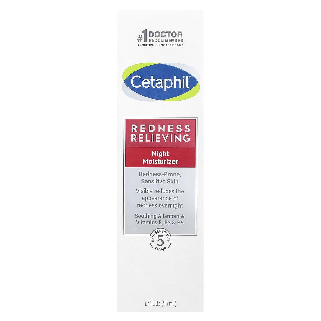 Cetaphil Redness Relief, Night Moisturizer, 1.7 Fl Oz (50 G)