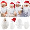 Santa Claus Beard Wig Set White Curly Christmas Costume Wig Authentic Santa Style Christmas Cosplay Beard Wig Set
