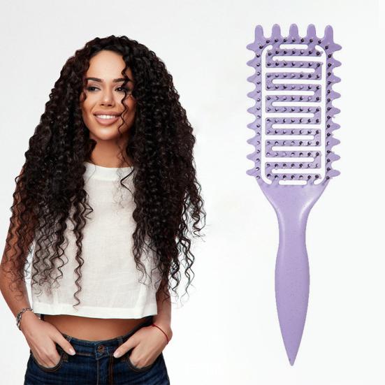 Curl Defining Hair Brush Vented Scalp Massage Air Cushion Comb Curly Hair Shaping Styling Detangling Brush Women Hairdressing Tool