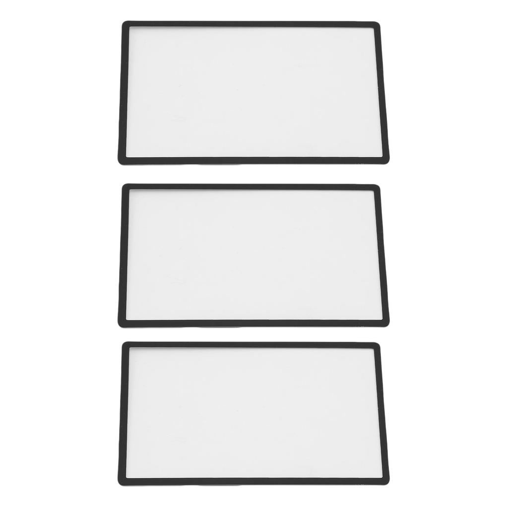 3 шт. Верхняя линза экрана Замена Пластиковая крышка для портативной игровой консоли 2DS ЖК-экран Запчасти Аксессуары Черный