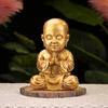 Baby Monk Statue Monk Buddha Idol Showpiece Figurine Gautam Buddha Statue for Car Dashboard Table Top Home Decoration