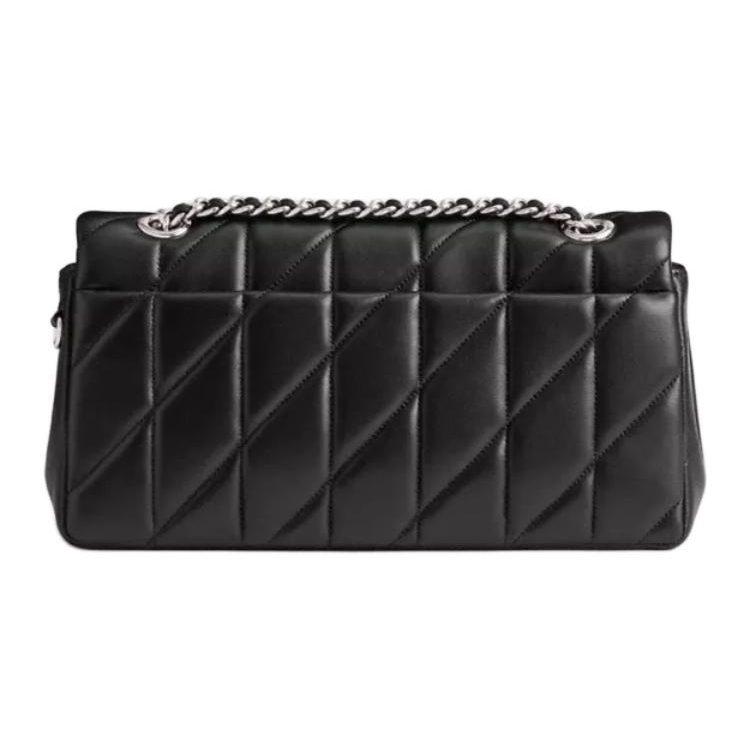 Coach Коричневая сумка через плечо из кожи наппа, сумка на плечо, средняя, женская, черная CP150-LHBLK