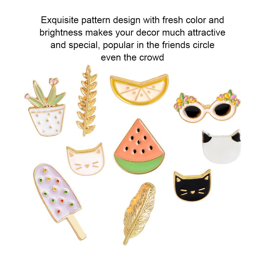 Adorable Plants Pins Fruit Watermelon Pin Personalized Children Brooch Metal Badge Multicolor Jewelries Glasses Brooches