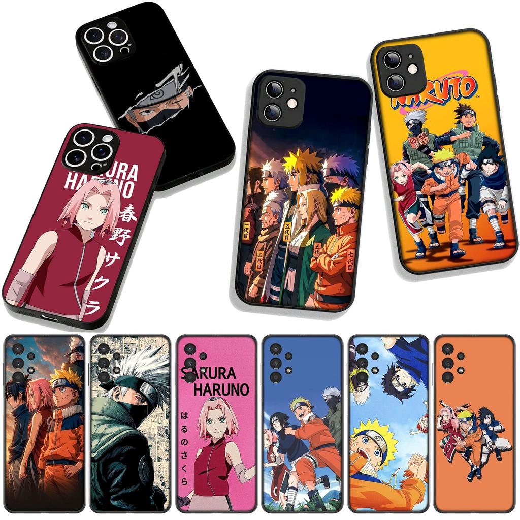 for Samsung Galaxy A25 A37 A57 A12 A14 A50 A51 A70 A71 A72 A21S A04 M15 Note 20 9 8 10 Case Haruno Sakura Sasuke Kakashi Narutos