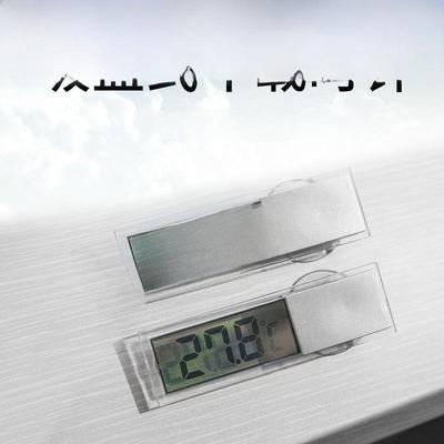 Автомобильные ЖК-часы и термометр на присоске