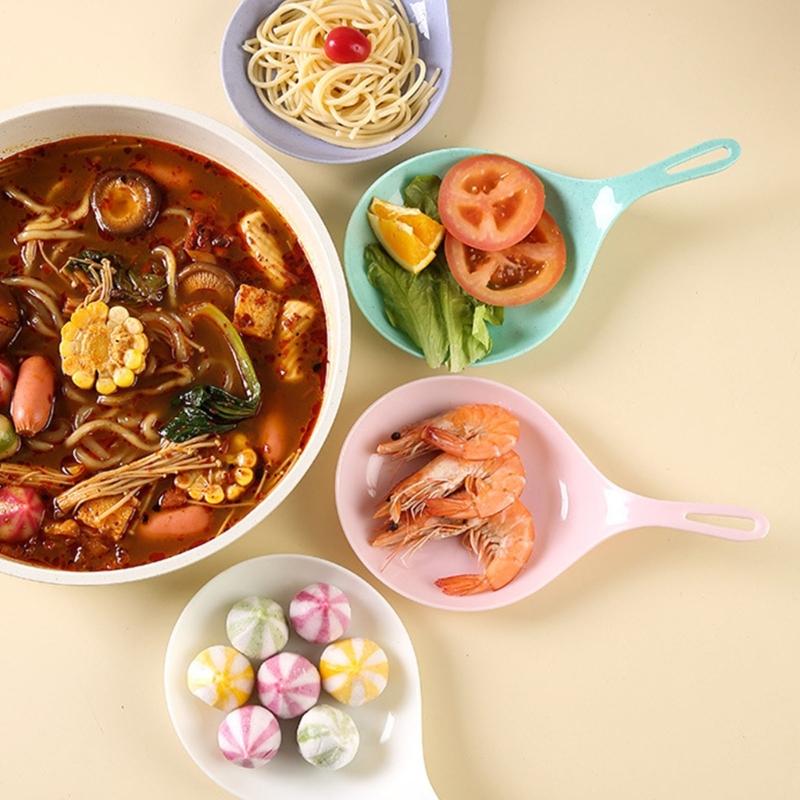 2 шт. Поднос для закусок, Ручная тарелка, Тарелка для жареной курицы и снеков, Большой поднос-ложка, Блюдо для фруктов, десертов, пирожных, Легко использовать