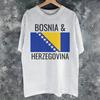 Bosnia And Herzegovina Flag Merch Unisex T Shirt Cotton Tee Print Tops Tshirt