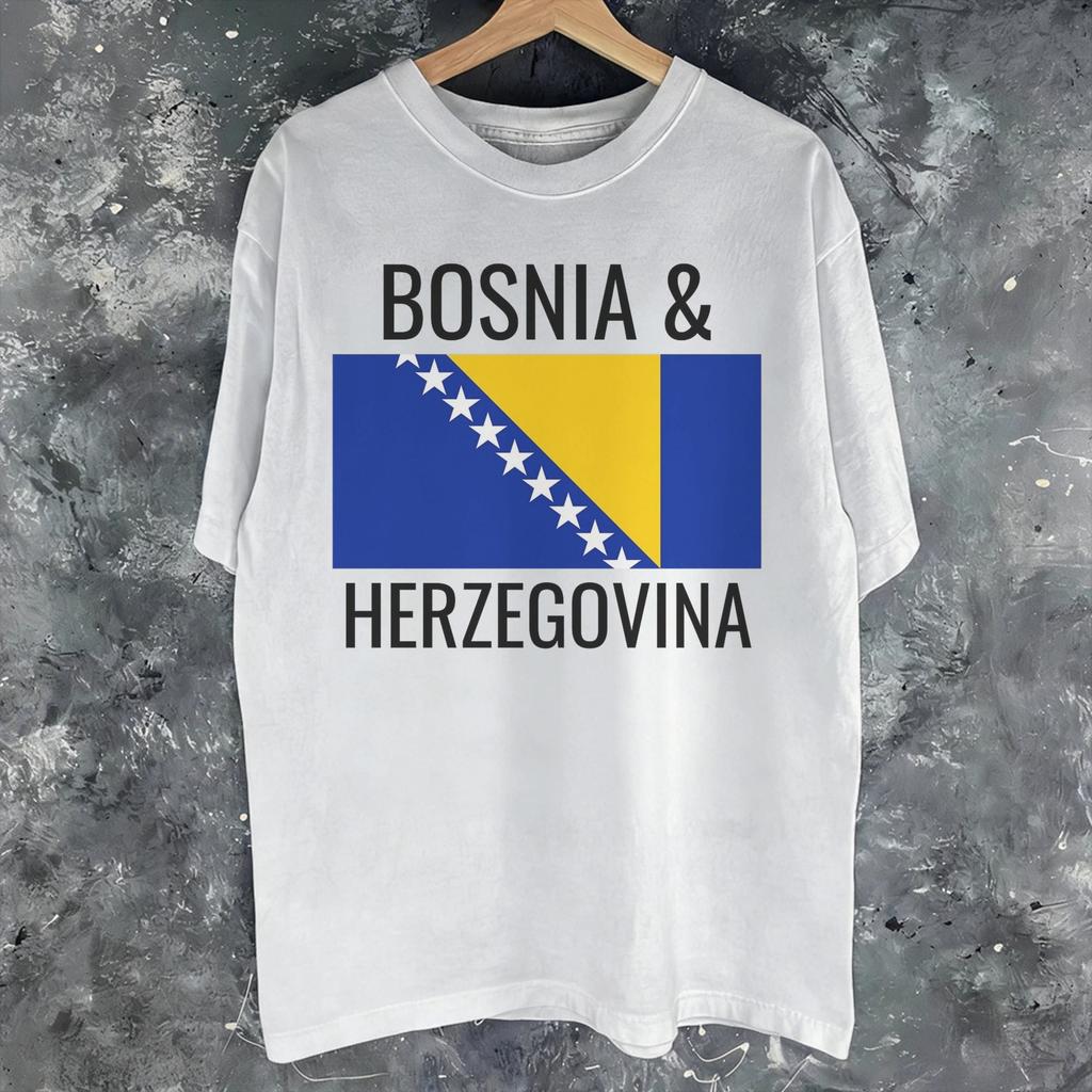 Bosnia And Herzegovina Flag Merch Unisex T Shirt Cotton Tee Print Tops Tshirt