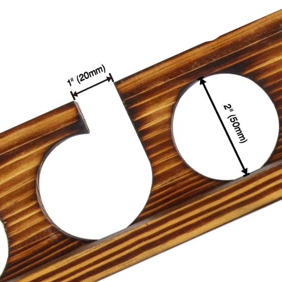 Yousheng 2 шт. Настенный держатель для удочек с крепежными винтами Гаражный горизонтальный деревянный стеллаж-органайзер для хранения и демонстрации удочек Рыбалка