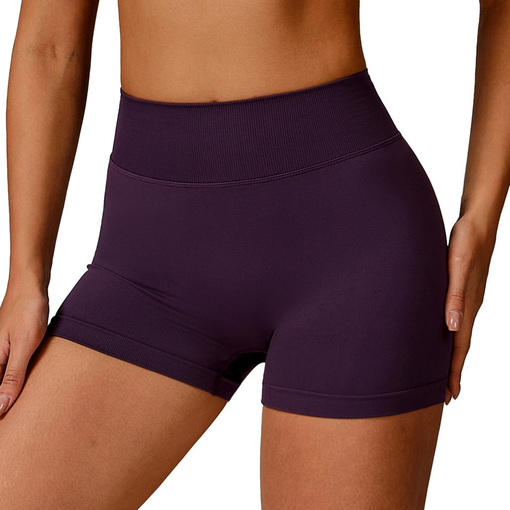 New Seamless High Waisted Yoga Shorts, Cinching And Lifting Hips, Fitness Pants For Wearing, Running And Sports Shorts For Women