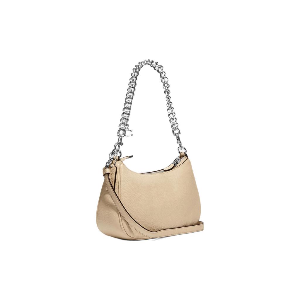 New COACH Teri Pebbled Leather Portable Crossbody Bag, Shoulder Bag Women's Ivory White CE556-SVIY
