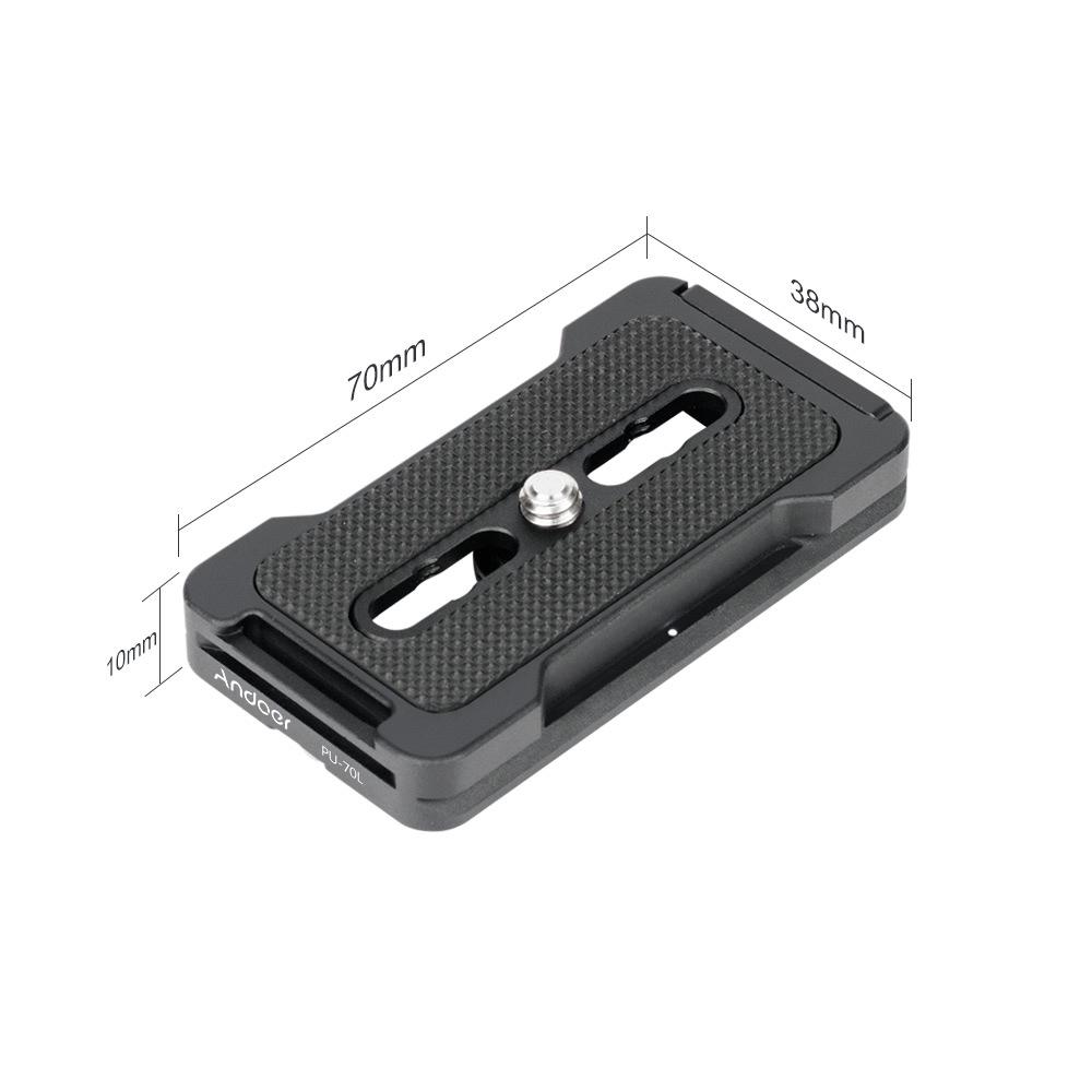 Release Pu70l Plate Qr Quick Plate 14 Inches Mounting Screw Compatible With Arca