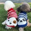 Winter Cartoon Cat Dog Clothes Warm Christmas Sweater For Small Yorkie Pet Clothing Coat Knitting Crochet Clothes