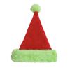 Fluorescent Green Santa Hat Glow-in-The-Dark Christmas Party Hat for Adults Kids Festive Holiday Photo Prop
