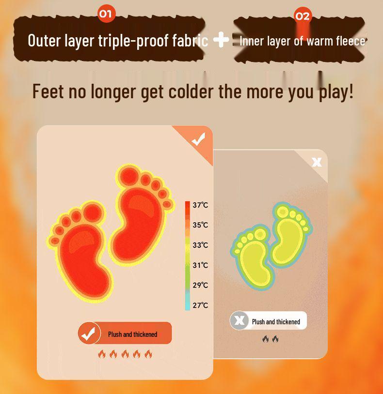 Paw Patrol Plush-Lined Kids' Slip-On Shoes: Autumn/Winter 2025, Round Toe, Lightweight, Chinese Style