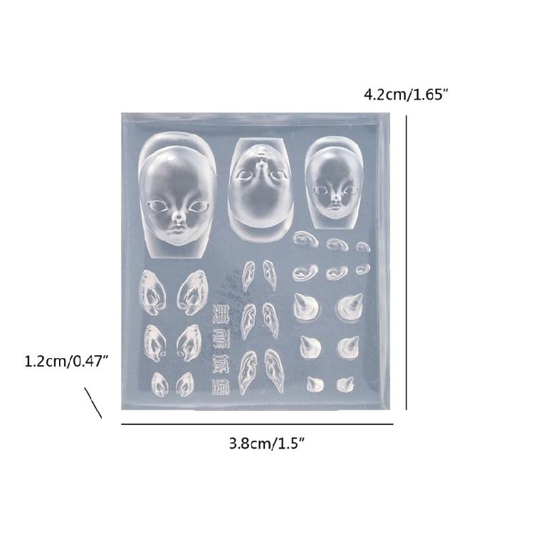 Формы для дизайна ногтей с ушками эльфа, формы для рукоделия, инструменты для ногтей «сделай сам», куклы эльфа, формы для резьбы по ногтям, силиконовый материал для украшения ногтей