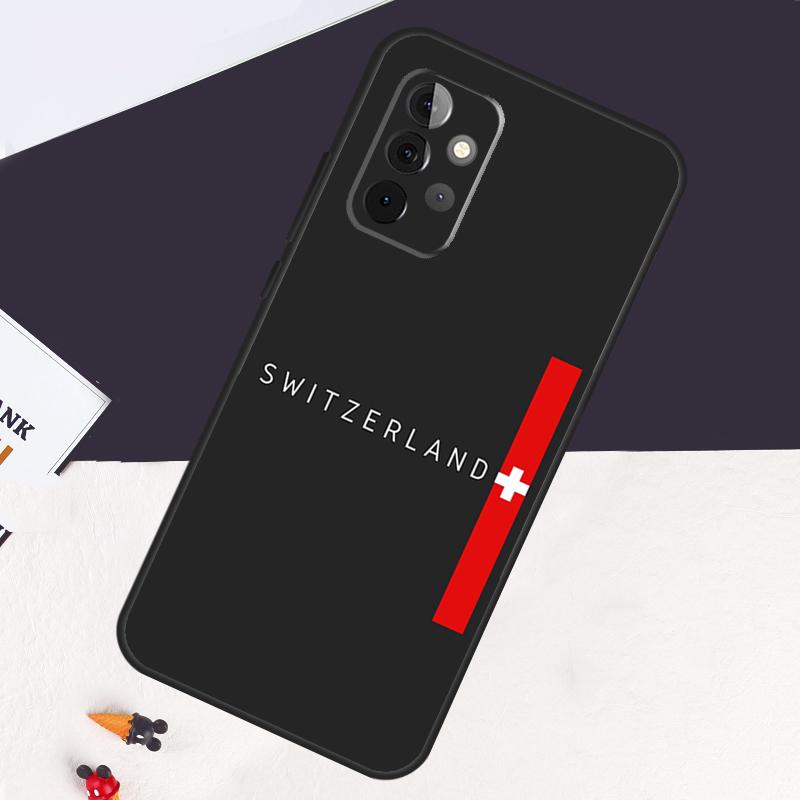 Switzerland Swiss Flag Case For Samsung Galaxy A22 A16 A33 A36 A56 A26 A15 A55 A53 A35 A32 A52 A54 A34 A14 A05 A06