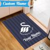 Custom Name Swansea City Afc Carpet Non-Slip Area Rug, Durable Polyester, Ideal for Living Room, Bedroom, Entryway, Decorative Gift