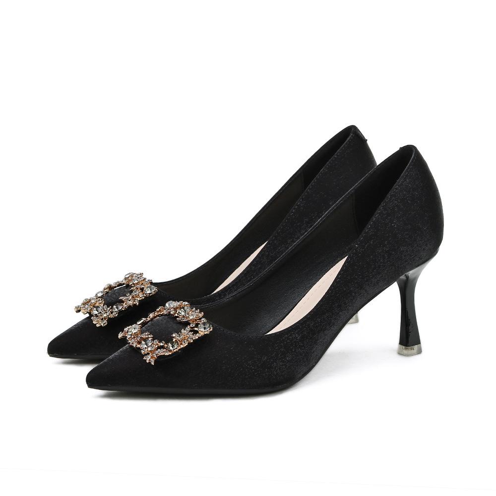 Новые туфли на шпильке с острым каблуком и квадратной пряжкой, красные свадебные туфли телесного цвета, банкетные туфли на высоком каблуке