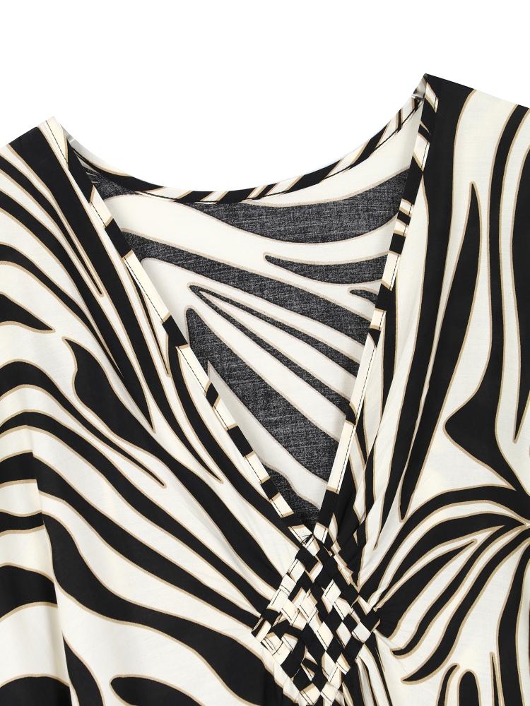 EDOLYNSA Кафтан больших размеров с богемным принтом, летнее длинное пляжное платье, женская домашняя одежда, купальный костюм, накидка, свободный кафтан