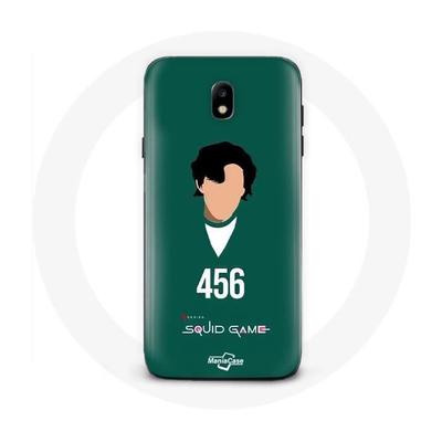 Coque - Samsung - Galaxy J3 2017 - Souple - Vert - Squid Game Seong Gi Hun 456