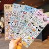 4pcs Panda Bubu And Yier 3D Bubble Stickers Sakura Ingenious Girl'S Diy Phone Case Camera Decoration Children'S Reward Toy