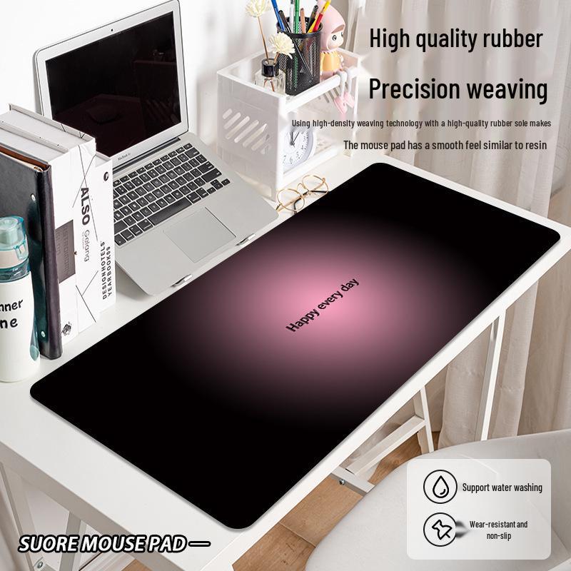 Morandi Black and Pink Gradient Extra-Large Mouse Pad for Esports and Office Desks