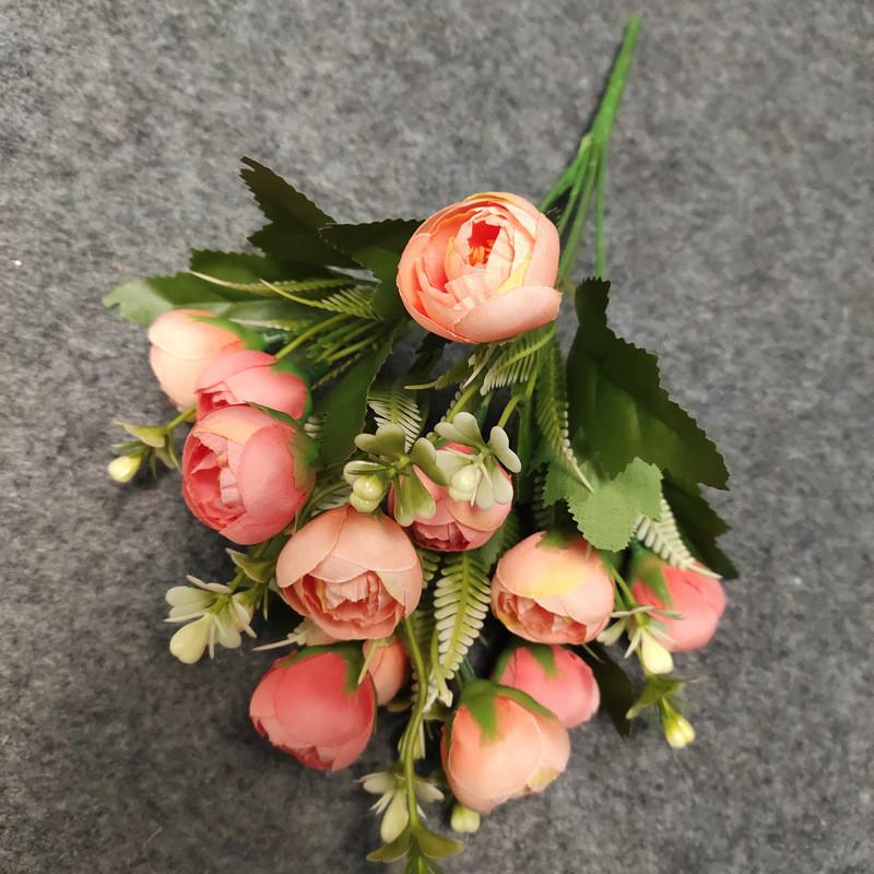 Camellia Faux Floral Arrangement Decor Silk Flowers Weddings Props Photography