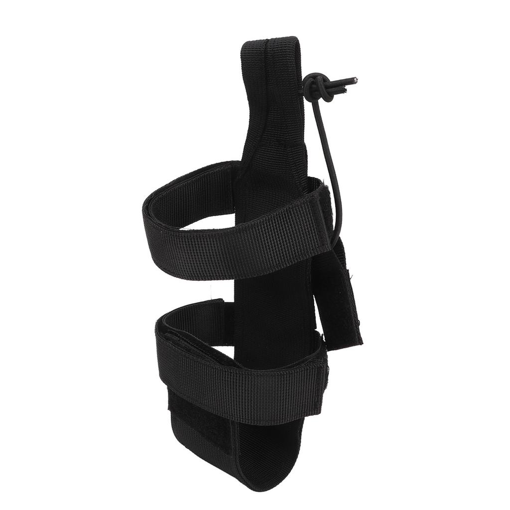 Water Bottle Carrier Camping Hiking Water Bottle Holder Outdoor Adjustable Webbing Kettle Cover Black