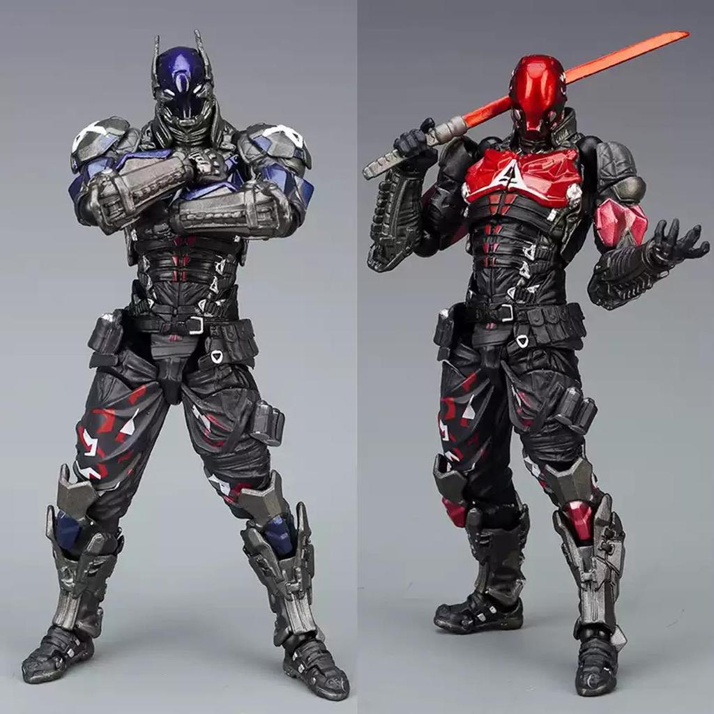 Фигурка Бэтмена из Arkham Knight в стиле Yamaguchi от Kaiyodo, шарнирная фигурка солдата-супергероя DC.